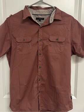 Men's Short Sleeve Button-Down Shirt in Rust - Timberland PRO
